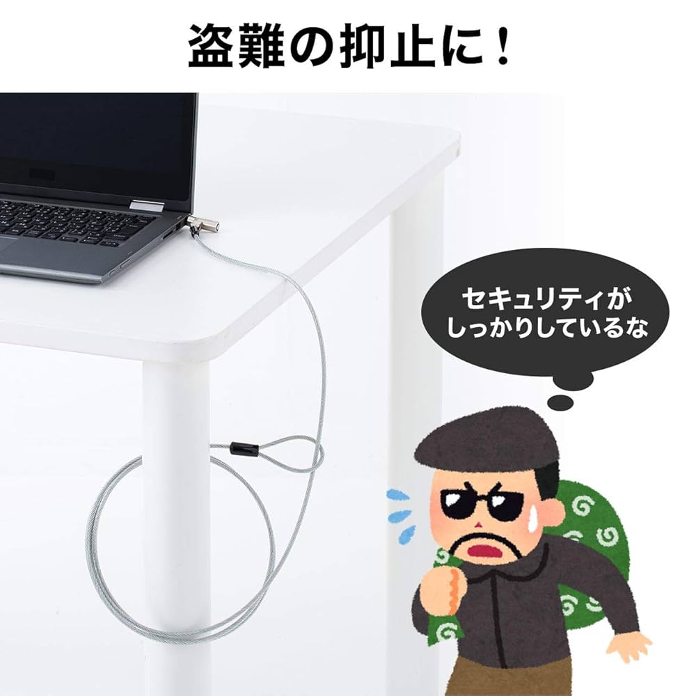 盗視！エロスカウンター Amazon.co.jp: サンワダイレクト セキュリティワイヤー